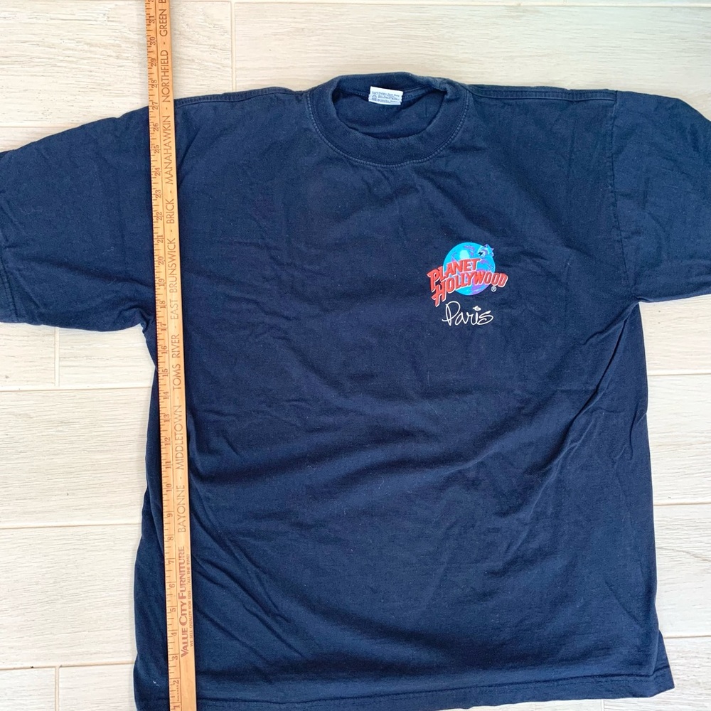 Planet Hollywood Paris Black Short Sleeve Tee